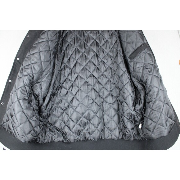 Oakland Raiders Varsity Jacket Mens White Black NFL Sleve Back Embroidered 3XL - Picture 5 of 16